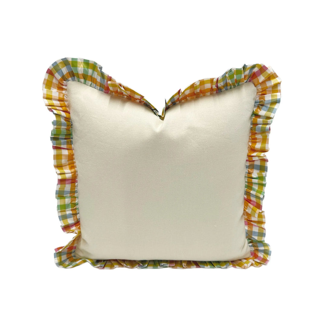 Beverly Hills - Check Taffeta Silk in White