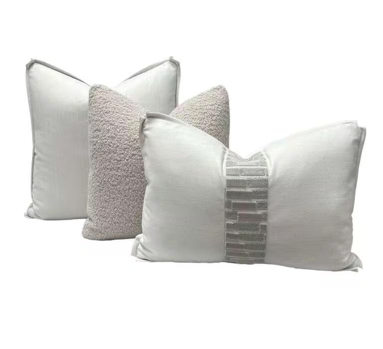 Warm Neutral Retreat – Set of 3 Designer Pillow Covers