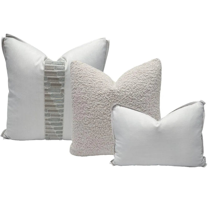 Warm Neutral Retreat – Set of 3 Designer Pillow Covers