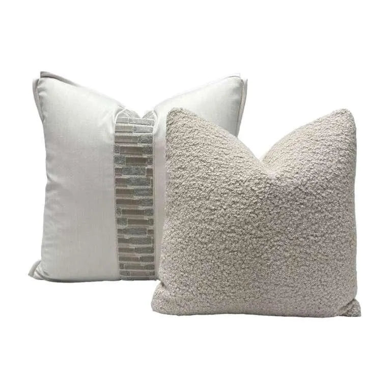 Warm Neutral Retreat – Set of 3 Designer Pillow Covers