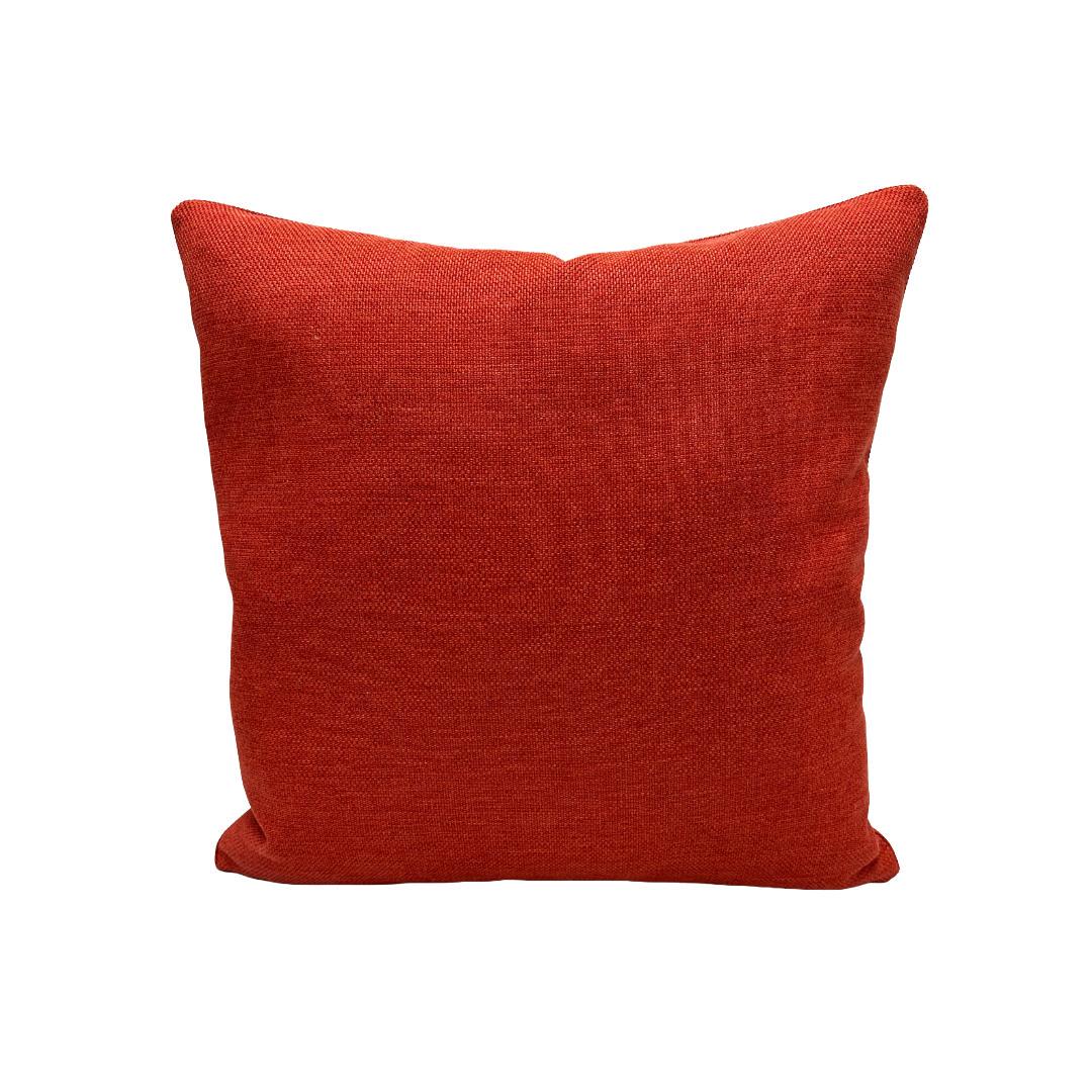 Heavyweight Plain Linen in Burt Orange