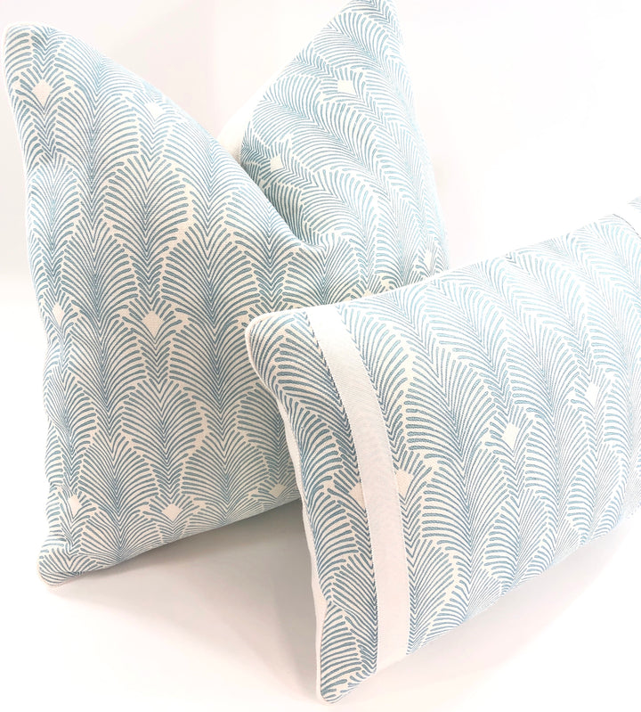Isobel - Deco Stripe in Buttery Blue
