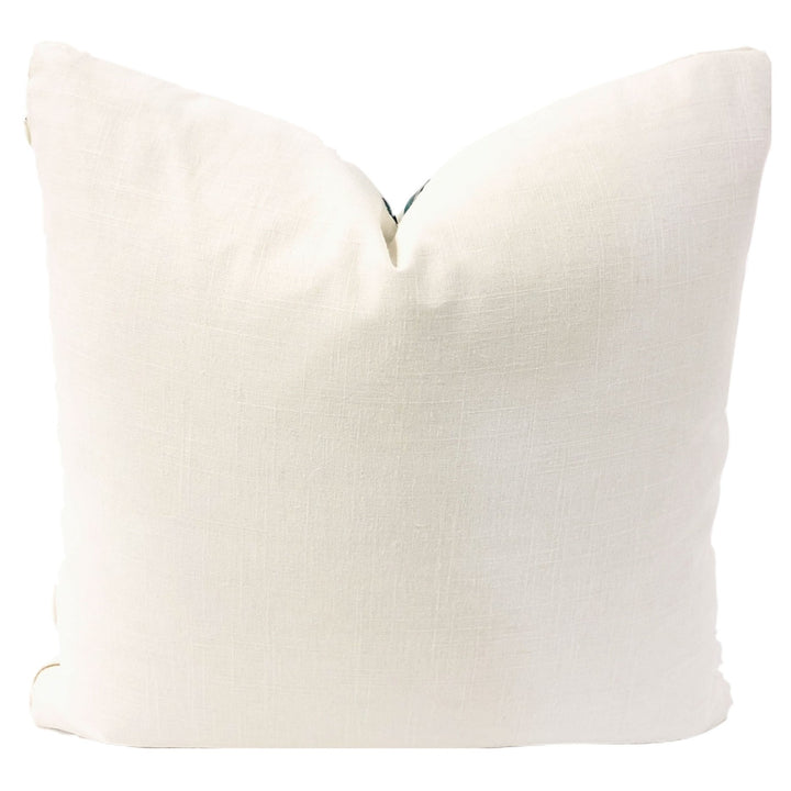 Colefax & Fowler - Paisley Leaf in Tomato/Aqua